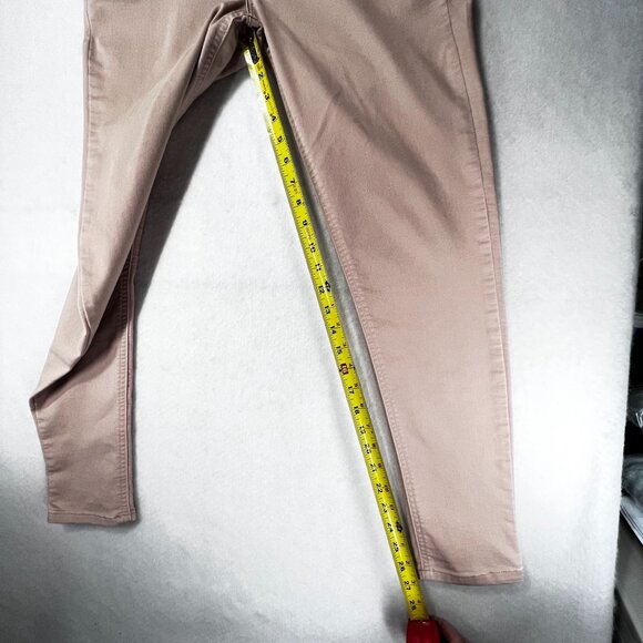 Democracy Pink Ankle Length Skinny Pants Jeans Womens 8 Stretch Cotton Blend - Picture 13 of 13